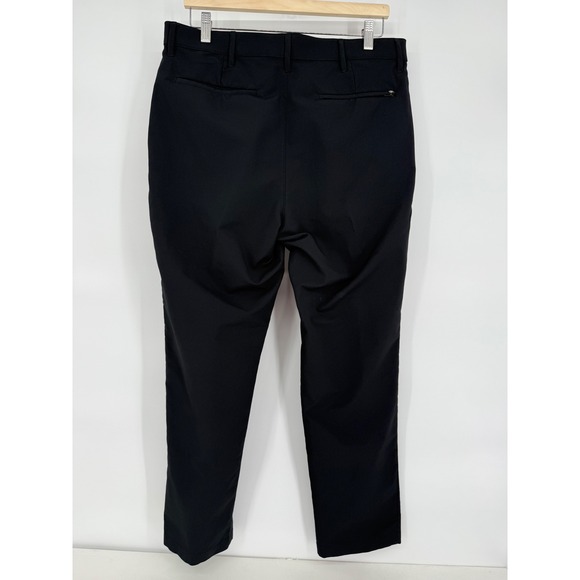 Banana Republic Mens Sz 34x29 Black Dress Pants Flat Front - Picture 6 of 11